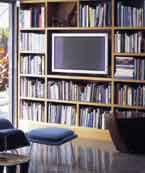 Cabinet housing books, TV and AV equipments