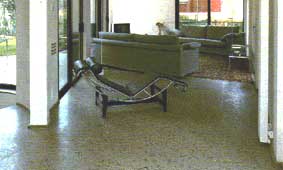 Contemporary Living Room with Terrazzo Hard Flooring