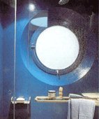Bathroom Color Tips - Blue Bathroom in Sea Theme