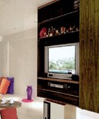 Home Storage Ideas: 'Floating' Cabinet for AV, CD, DVD Storage