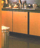Textured Metal Flooring for the Kitchen
